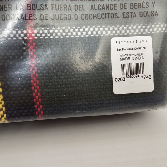 Pottery Barn Stewart Plaid Cotton Euro Shams - Picture 5 of 6